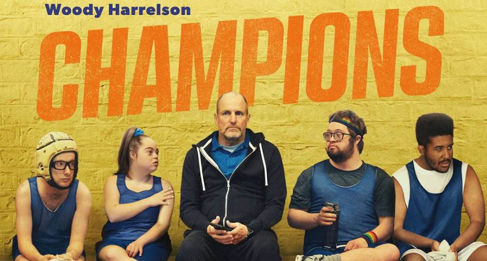 movie review champions woody harrelson