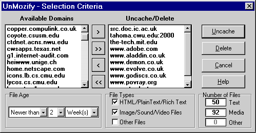 Unmozify screenshot